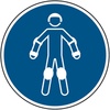 Rollsport-Schutzausrüstung tragen – ISO 7010, M049, Laminierter Polyester, 100mm, Rollsport Schutzausrüstung tragen